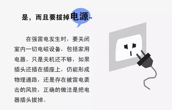 打雷闪电如果没有拔插头怎么办,打雷必须要把所有电器插头拔掉么
