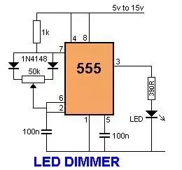 画出的555定时器电路引脚图,用555定时器构成双向流水灯电路图