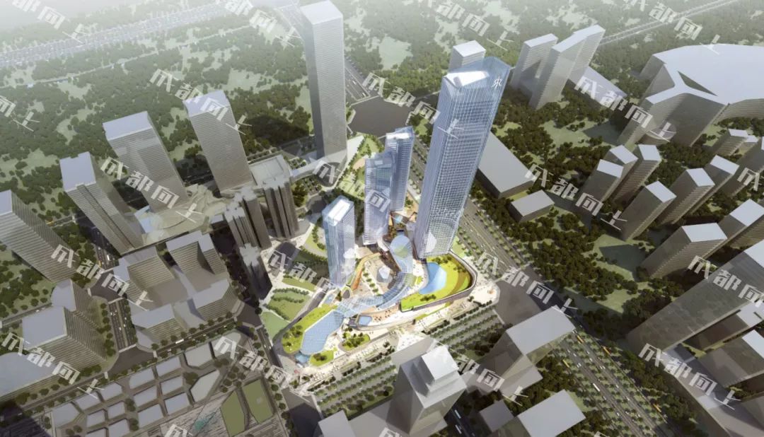 大源核心商务区,大源cbd核心区夜景