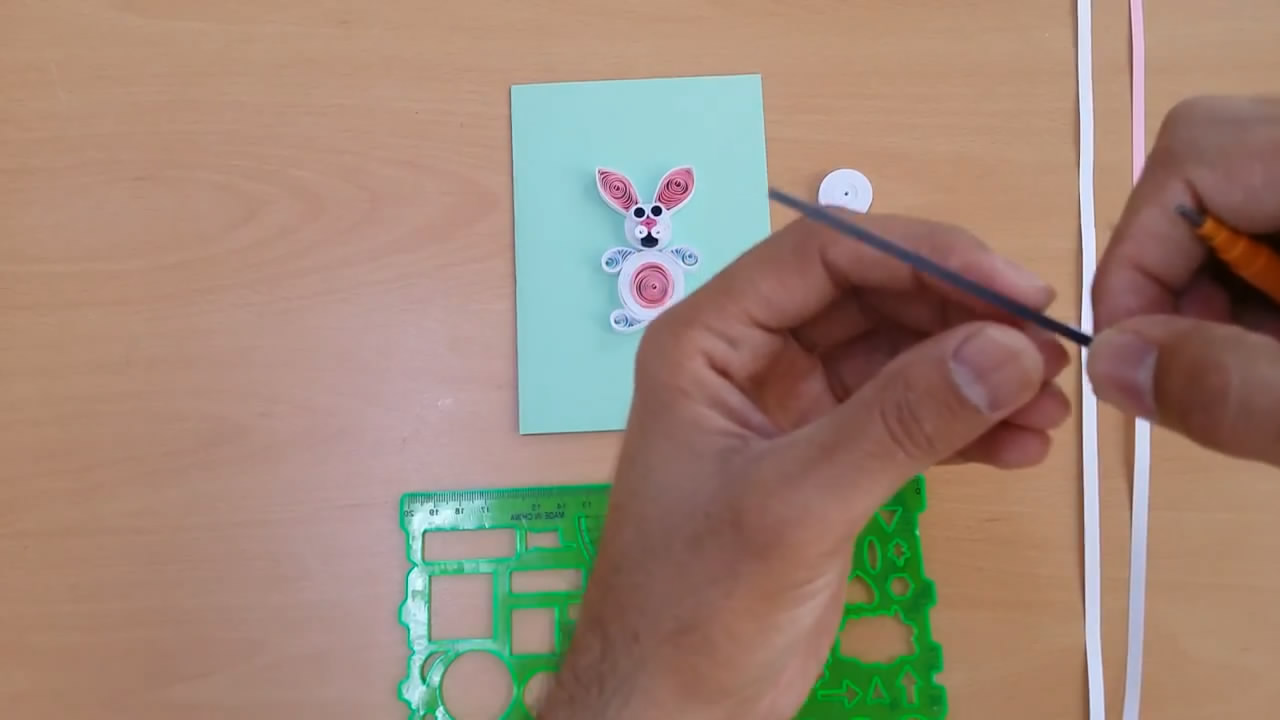 兔子立体贺卡的制作方法简单易学,兔子贺卡制作方法简单又漂亮平面