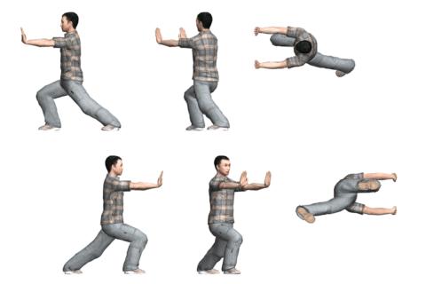 二十四式太极拳分解动作教学1-3式,太极24式3d动漫图解