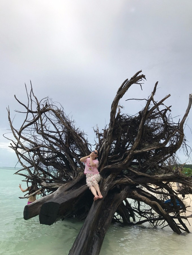 闺蜜一起游东湖公园,跟闺蜜一起去观光大海