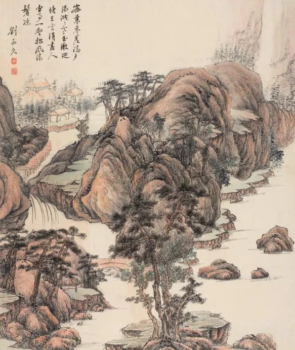 写意山水花鸟画精品欣赏,吴待秋山水画精品欣赏图文