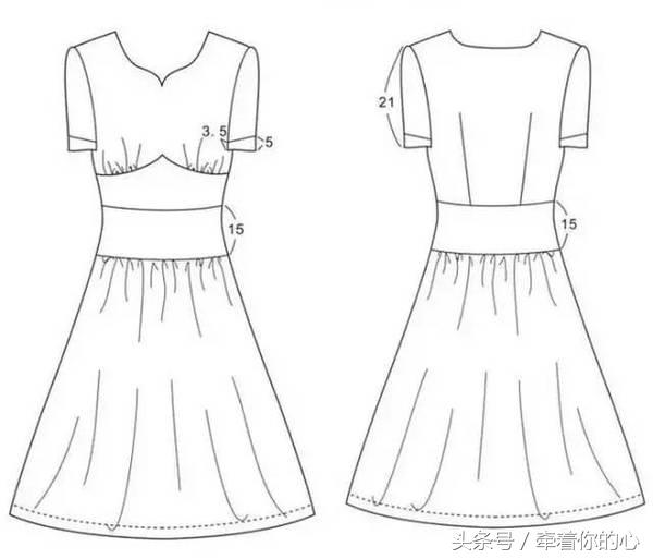 露肩袖连衣裙制版,抹胸连衣裙如何加肩带