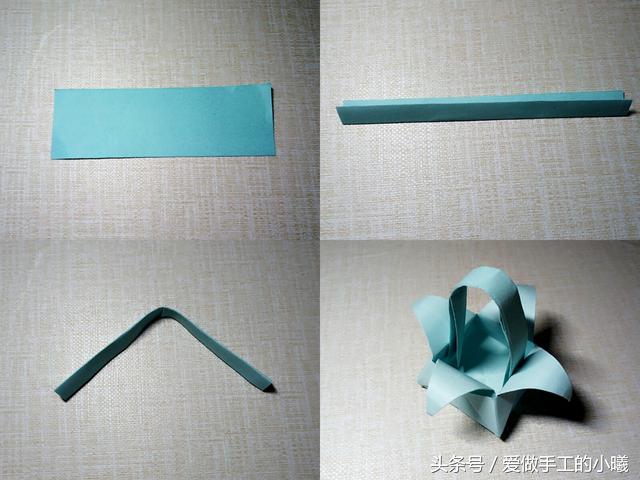 小时候小花篮折纸,儿童手工折纸大全花篮