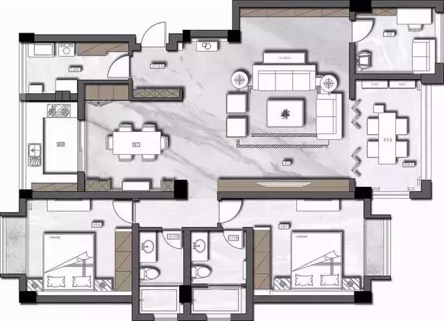 国风古韵中式风格豪宅装修,家居中式设计轻奢