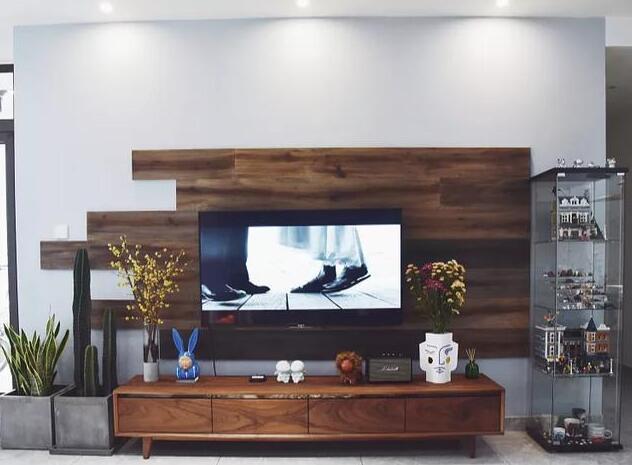 电视背景墙先装格栅还是先装地台,悬空背景墙电视装在哪个位置合适