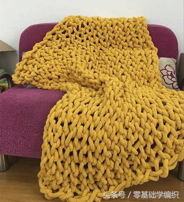 简单毛线手工编织围巾小熊,手工编织围巾教程冰岛毛线