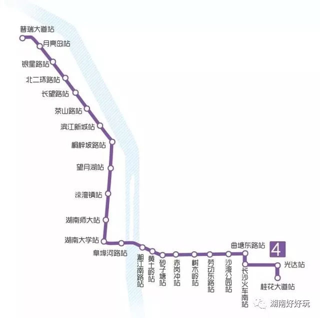 长沙地铁4号线时刻表,长沙地铁已开通4条共多少公里