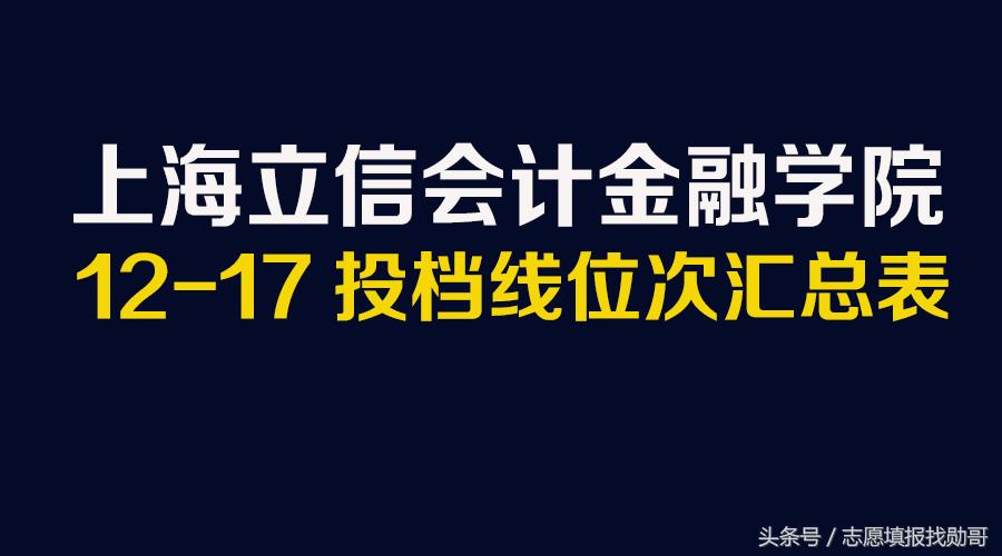 上海立信会计金融学院四川录取线,上海立信会计金融学院投档线