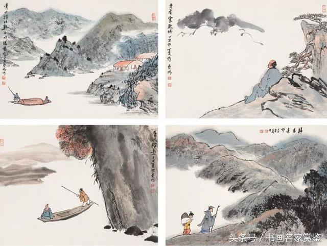 中国画名家亚明,当代金陵画派画家