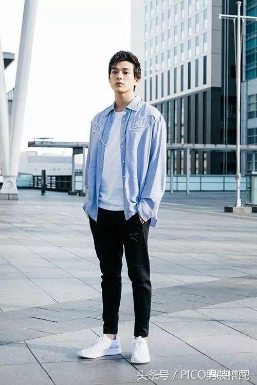 男生穿搭春休闲潮流风,告别油腻干练清爽男穿搭