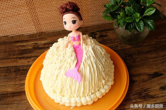 自己用烤箱做蛋糕奶油裱花,奶油蛋糕教程家庭版不用烤箱
