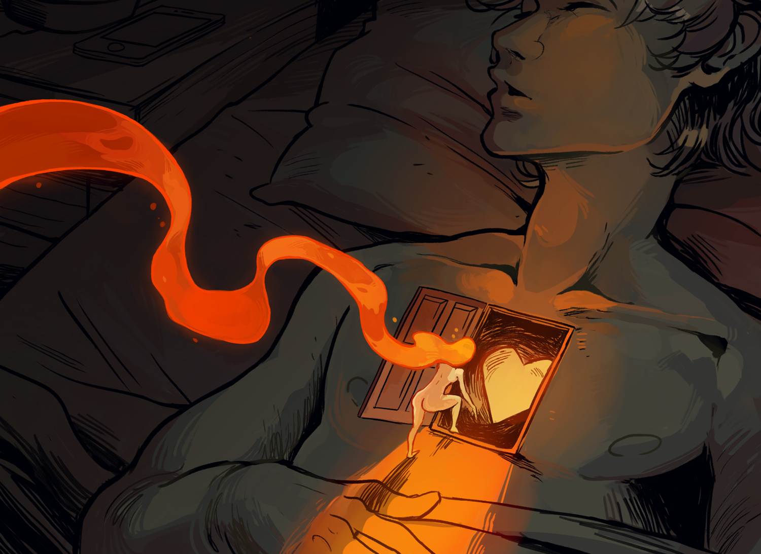 gabriella插画图,插画画师serafleur作品欣赏