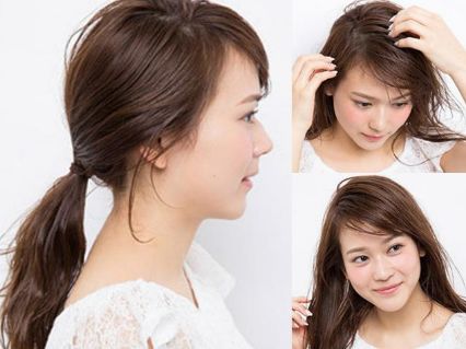用扎丸子头的工具怎么扎丸子头,中长发怎么扎丸子头详细教程