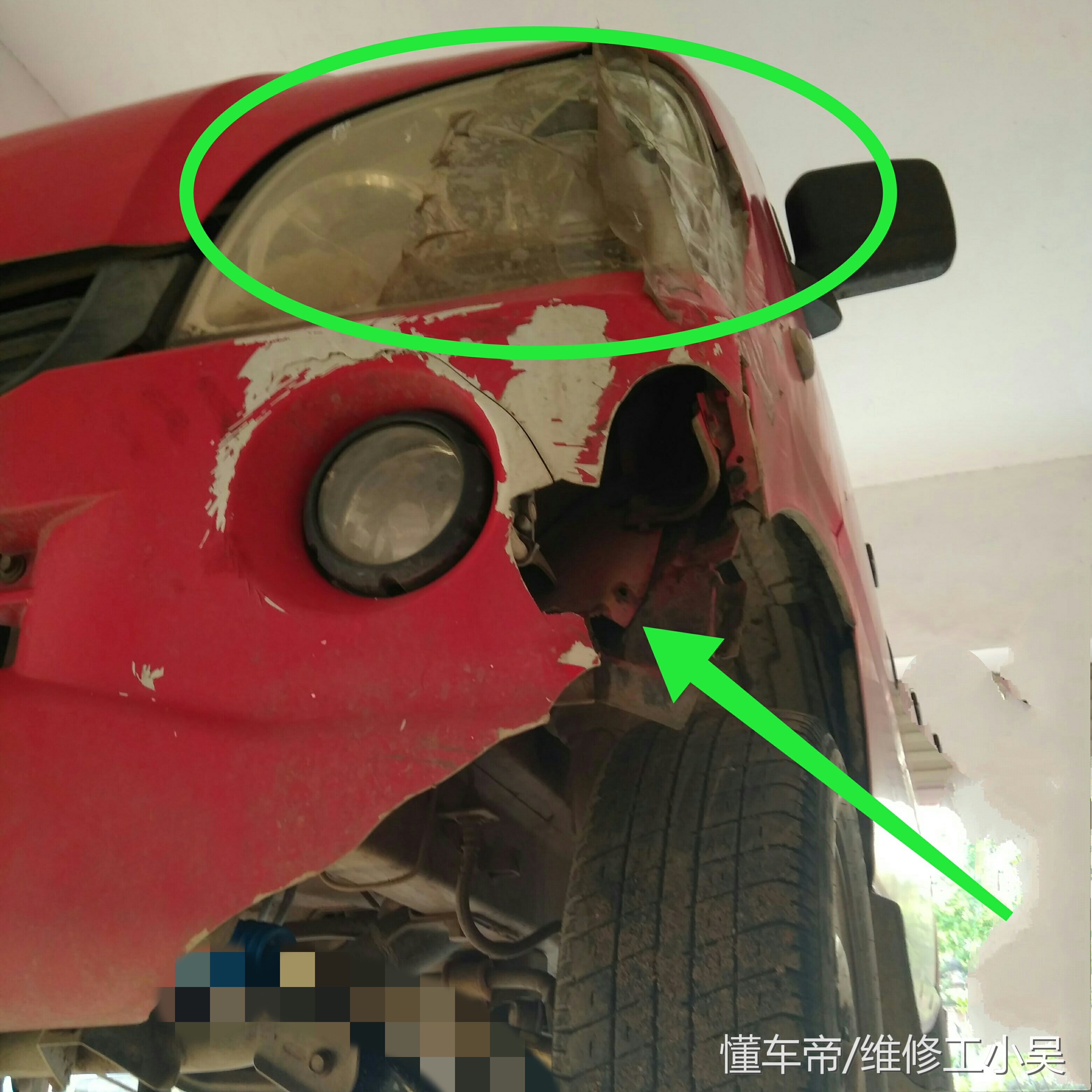 一辆红色的汽车进了修理厂，车主：这车不能再开了，散架的感觉！