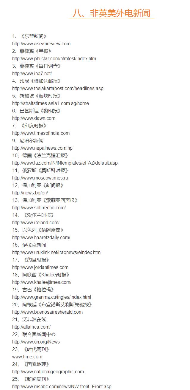 有什么国内能登的英文网站,国内能访问的外文新闻网站
