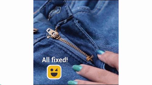衣服拉链坏了一根吸管就能修,吸管修复拉链的方法