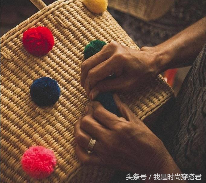 ins草编包韩国百搭休闲,ins小众高级流行感水桶包