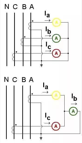 电气接线图上面的电流互感器画法,配电柜互感器电流表接线图