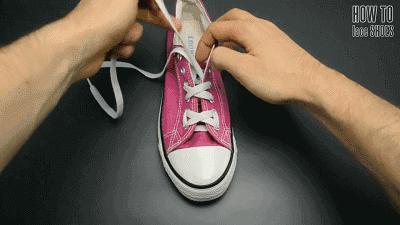 adidas贝壳头鞋带不打结系法,运动鞋鞋带系法教程男板鞋免打结