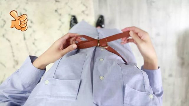 腰带怎么系好看又不容易掉,腰带小技巧