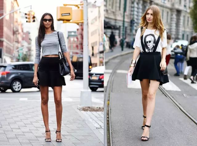 T恤+裙子,2019超时髦搭配