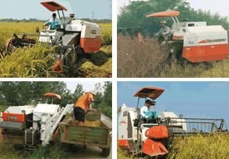 日本最新式的进口的收割机,日本最新收割机