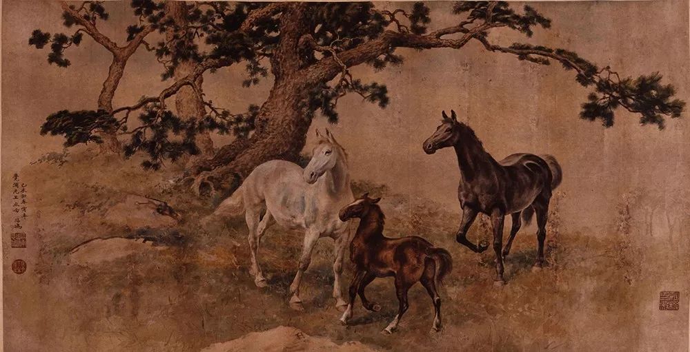 「嘉德春拍」白桦三骏忆鹤卿——徐悲鴻致蔡元培《秋林三駿》