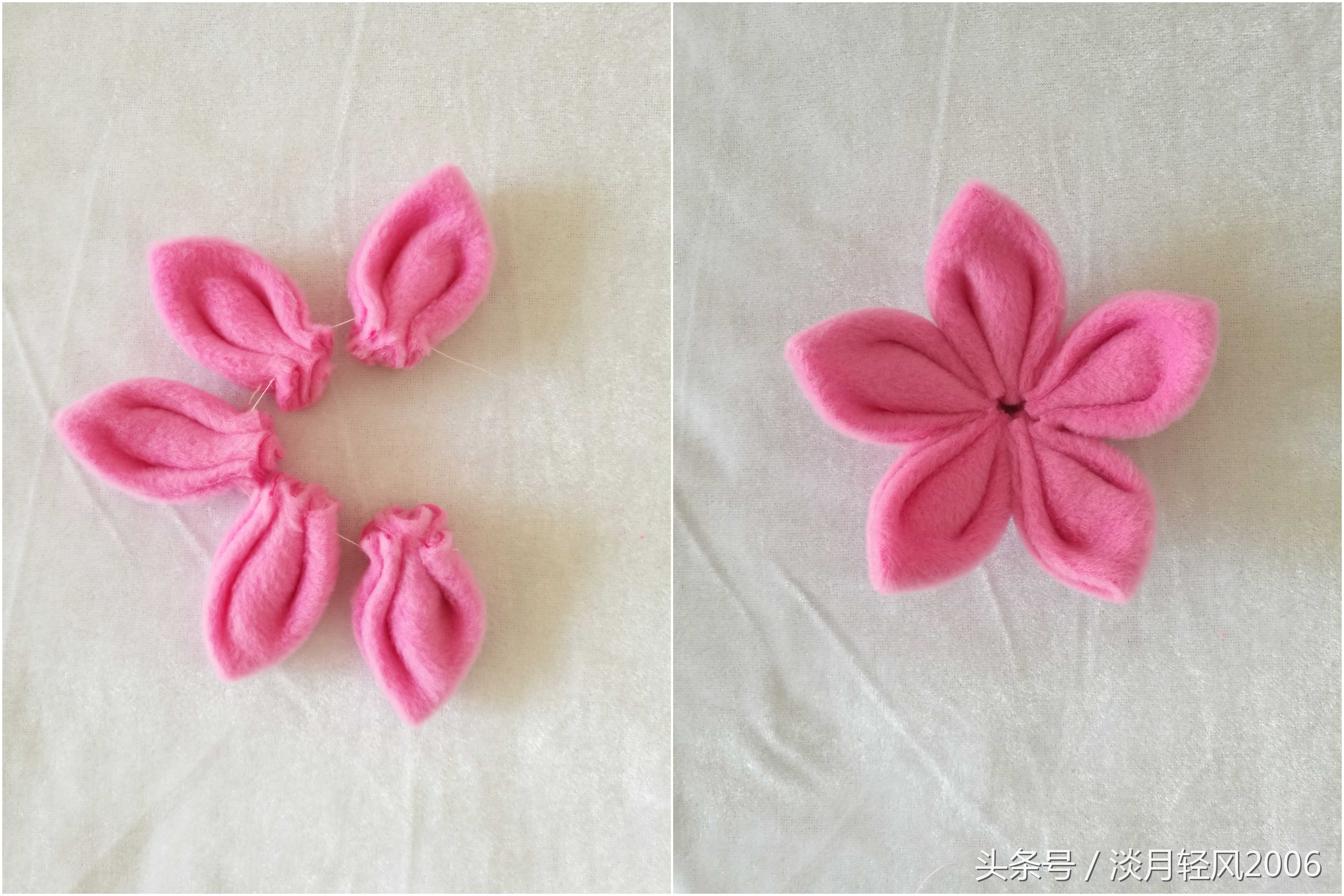 窗帘花的手工制作,自己动手做一束花