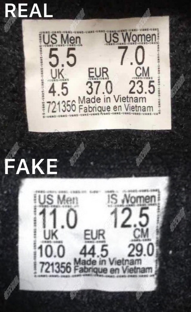 老汉说鞋｜通过鞋标一眼辨别假Vans