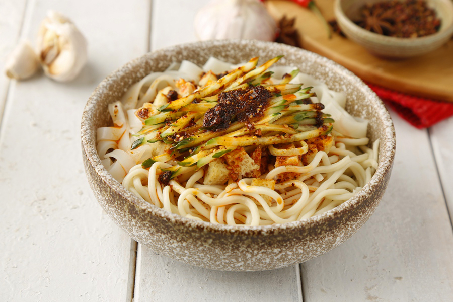 凉皮不用出去买自制凉皮,不用去西安也能吃上米皮