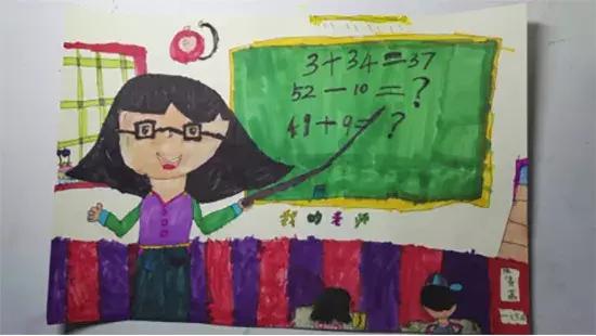 我心目中最好的小学老师儿童画法,我心目中的好老师绘画简单