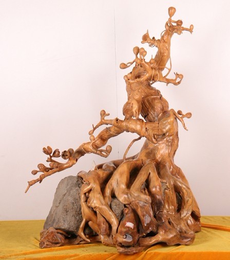 「社会鉴赏家」根雕制作，充满艺术感栩栩如生，美丽十足艺术瑰宝