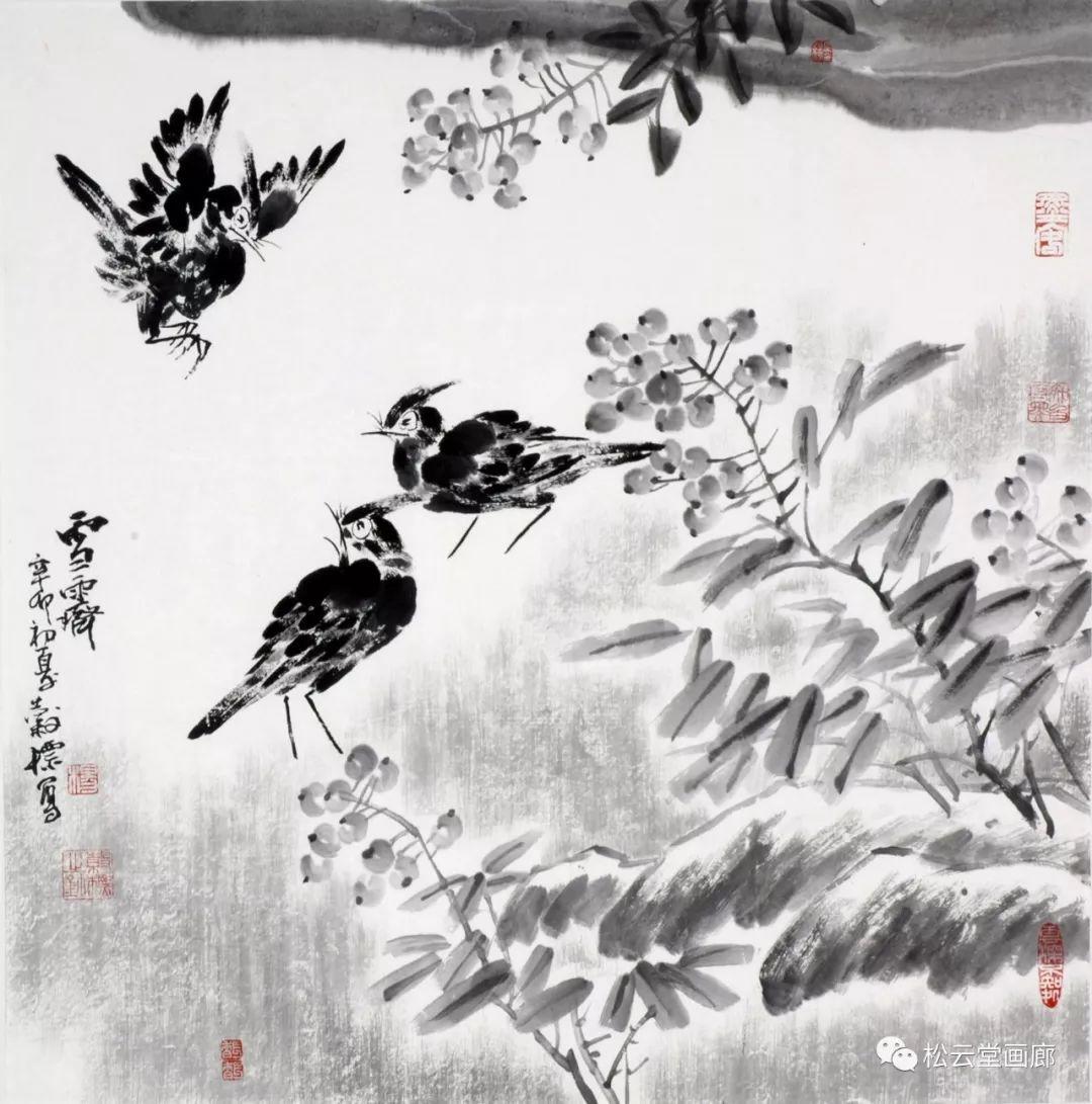中国画中的山水花鸟画,国画花鸟画山水画欣赏