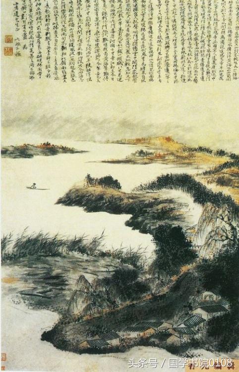 水墨丹青山水画赏析,清代著名的水墨山水画作品