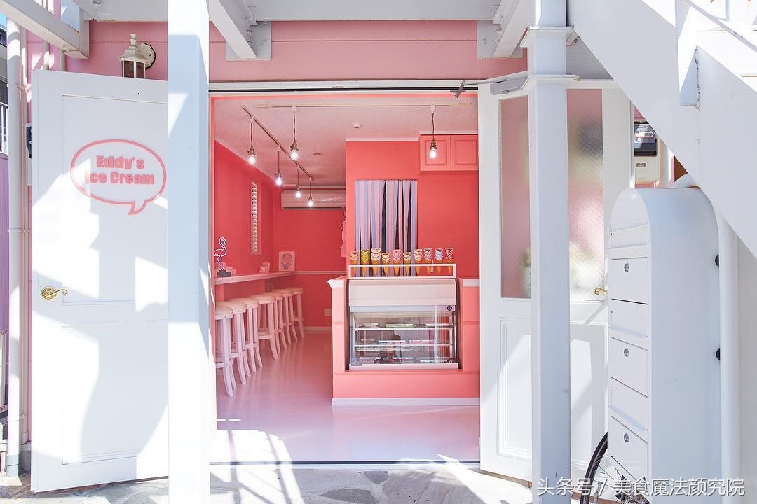 少女心泛滥的日本原宿EddysIceCream，美腻小姐姐聚集地~