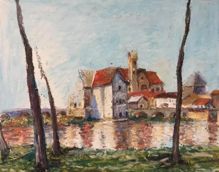 三分钟，教你用油画棒画一幅绝美风景画！