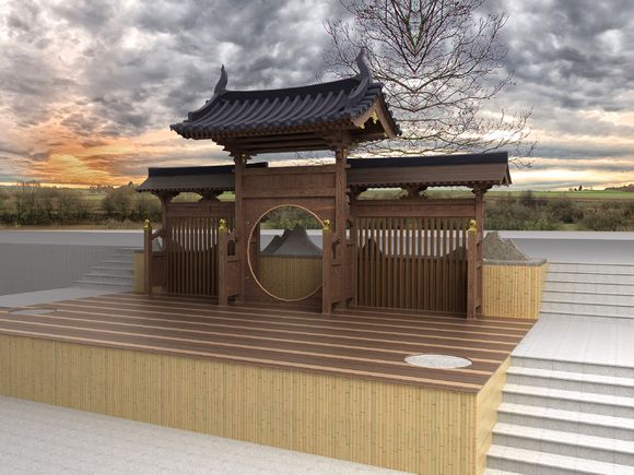 3d露天舞台模型怎么做,舞台建筑教程迷你