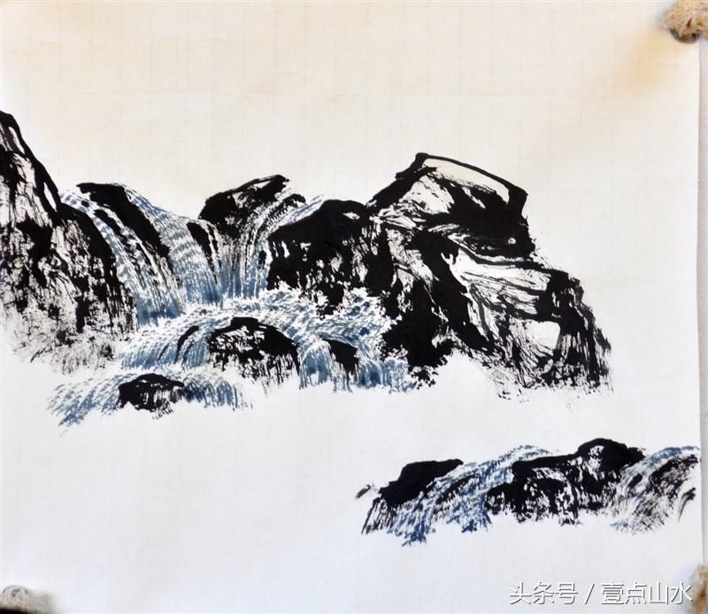 曾刚老师彩墨山水画,曾刚老师写意山水画技法视频