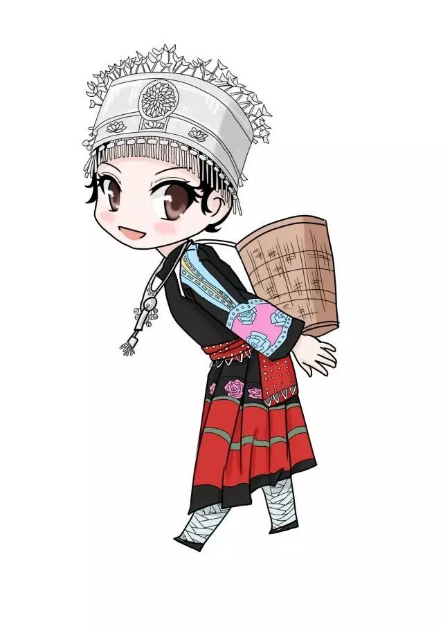 当代国画家徐鹤极简中国风,徐鹤可爱插画图片大全