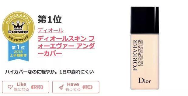 2022上半年日本cosme大赏东京新青年,2018日本cosme美容大赏榜单