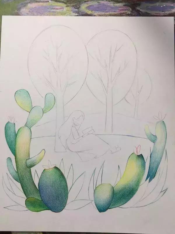 彩铅画及教程图解动物,彩铅画叠色教程