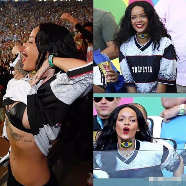 欧洲杯蕾哈娜,巨星蕾哈娜低调现身世界杯