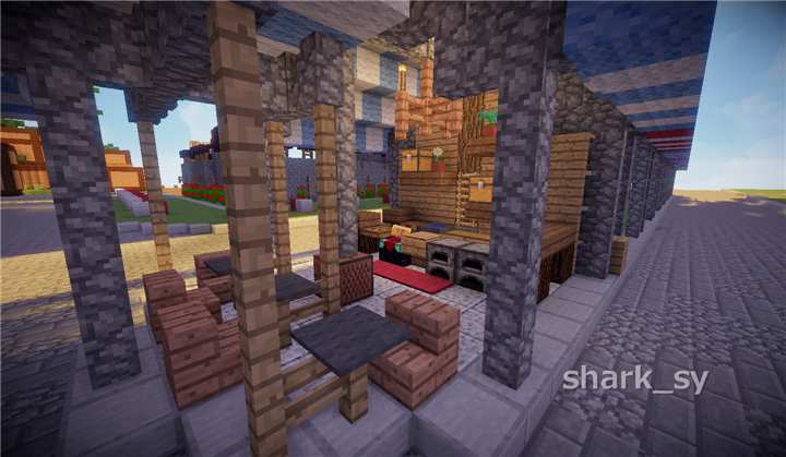 我的世界装饰工艺店铺教程,我的世界小摊店铺建筑教程