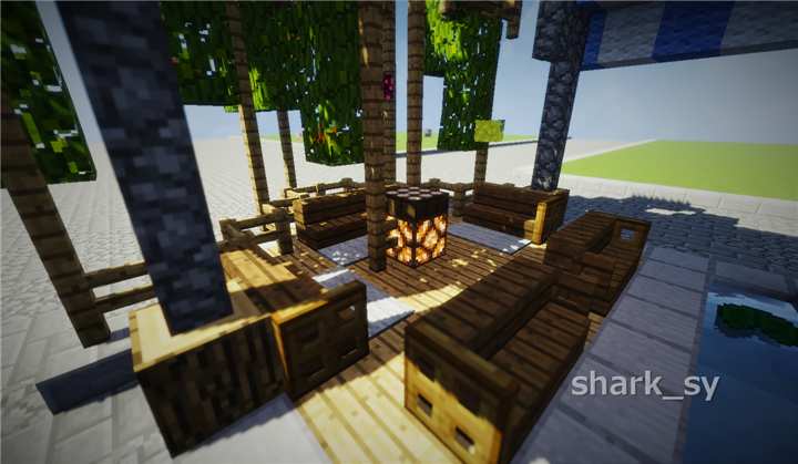 我的世界装饰工艺店铺教程,我的世界小摊店铺建筑教程