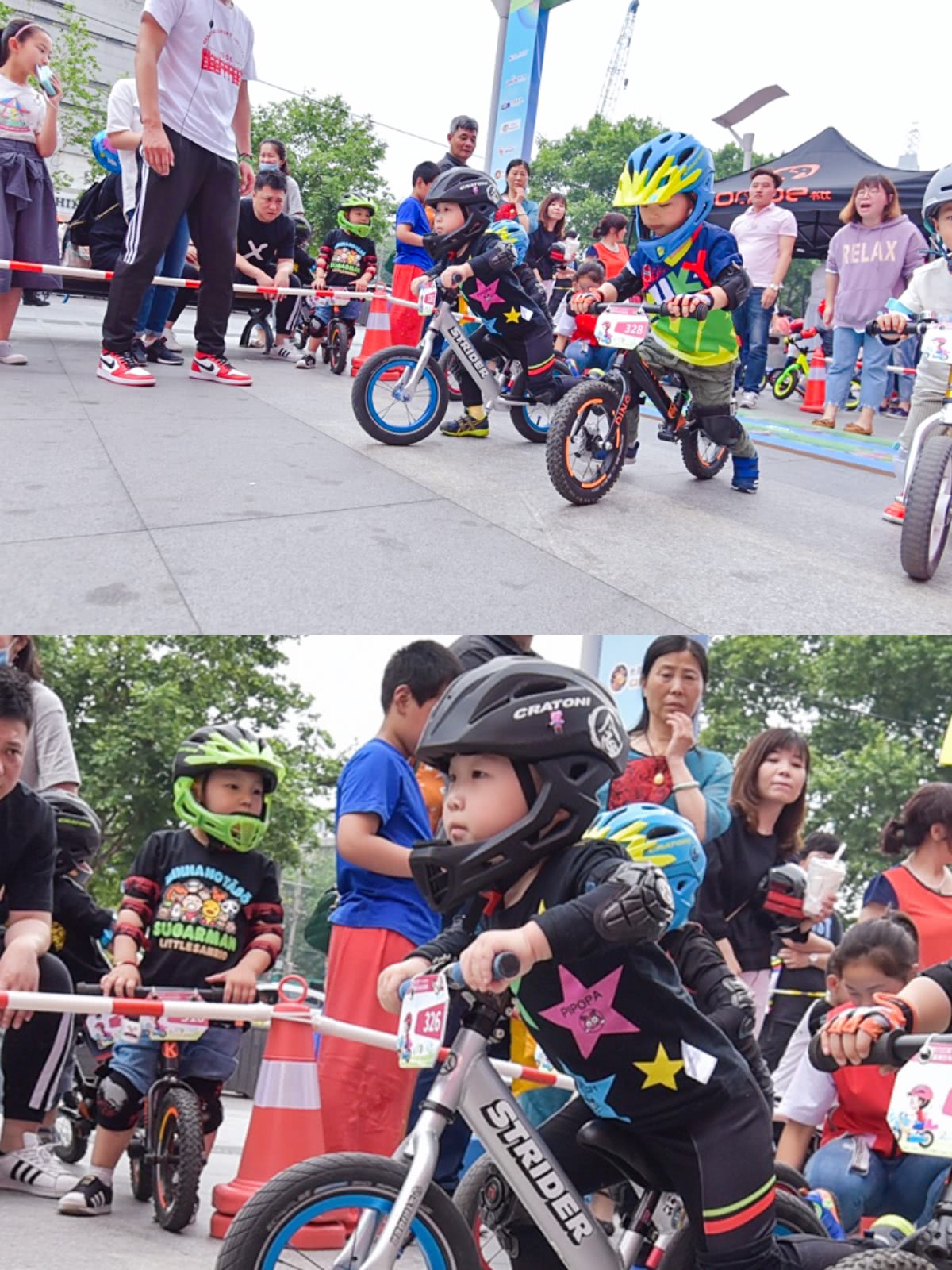 南京3岁萌娃，旋风小子骑平衡车