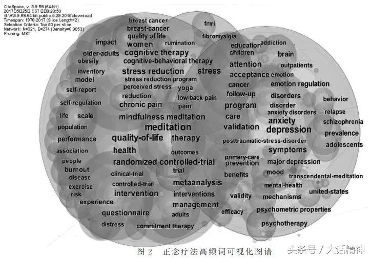 正念疗法在精神科的现状——研究热点、经典文献