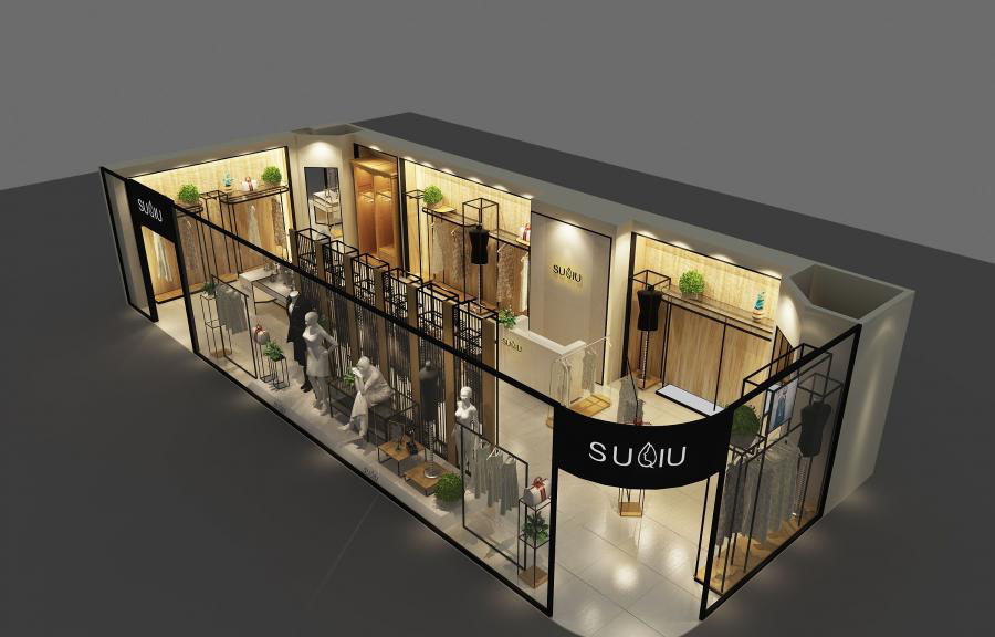 女装服装店衣服怎么挂好看,2021服装店女装装修风格