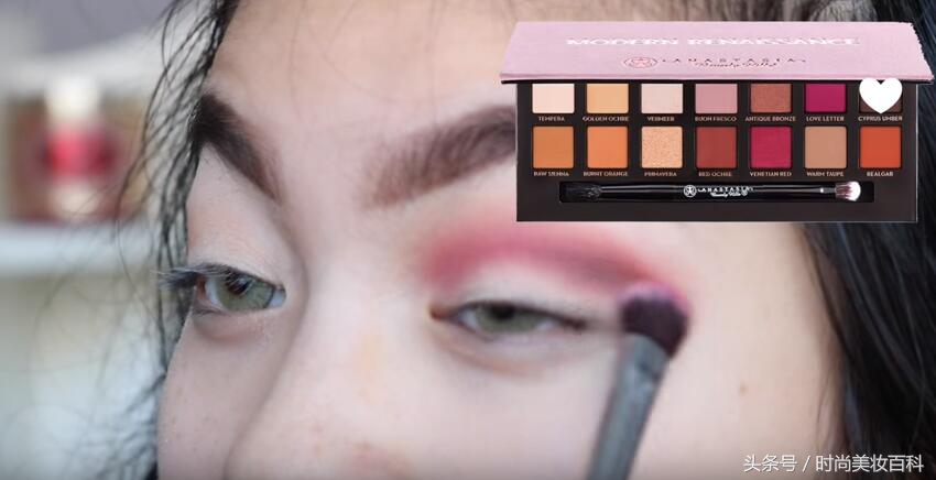 骚气十足妆容欧美艺术眼妆画法,欧美妆教程辣妹眼妆